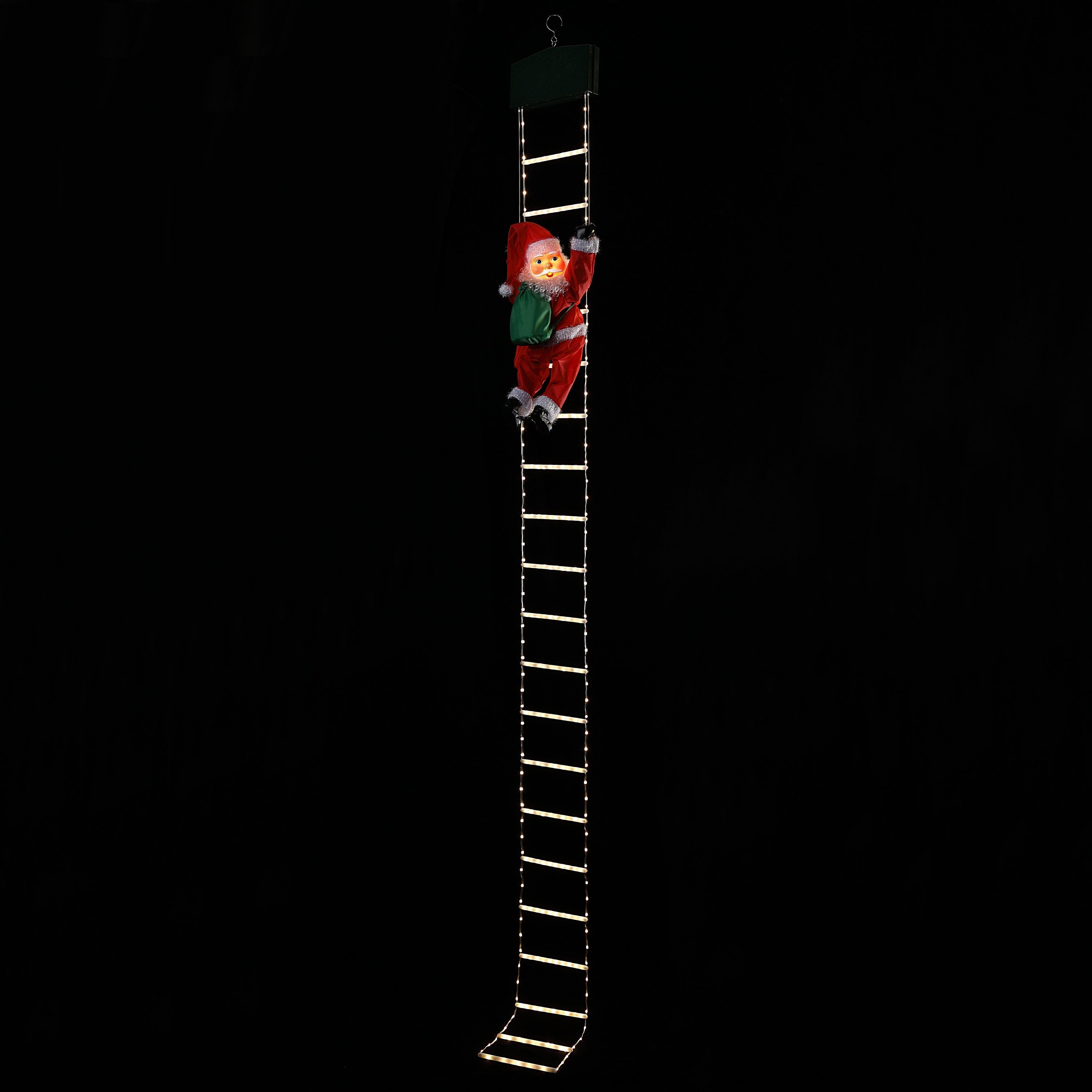 10 ft. Outdoor Animated Rope Ladder Climbing Santa