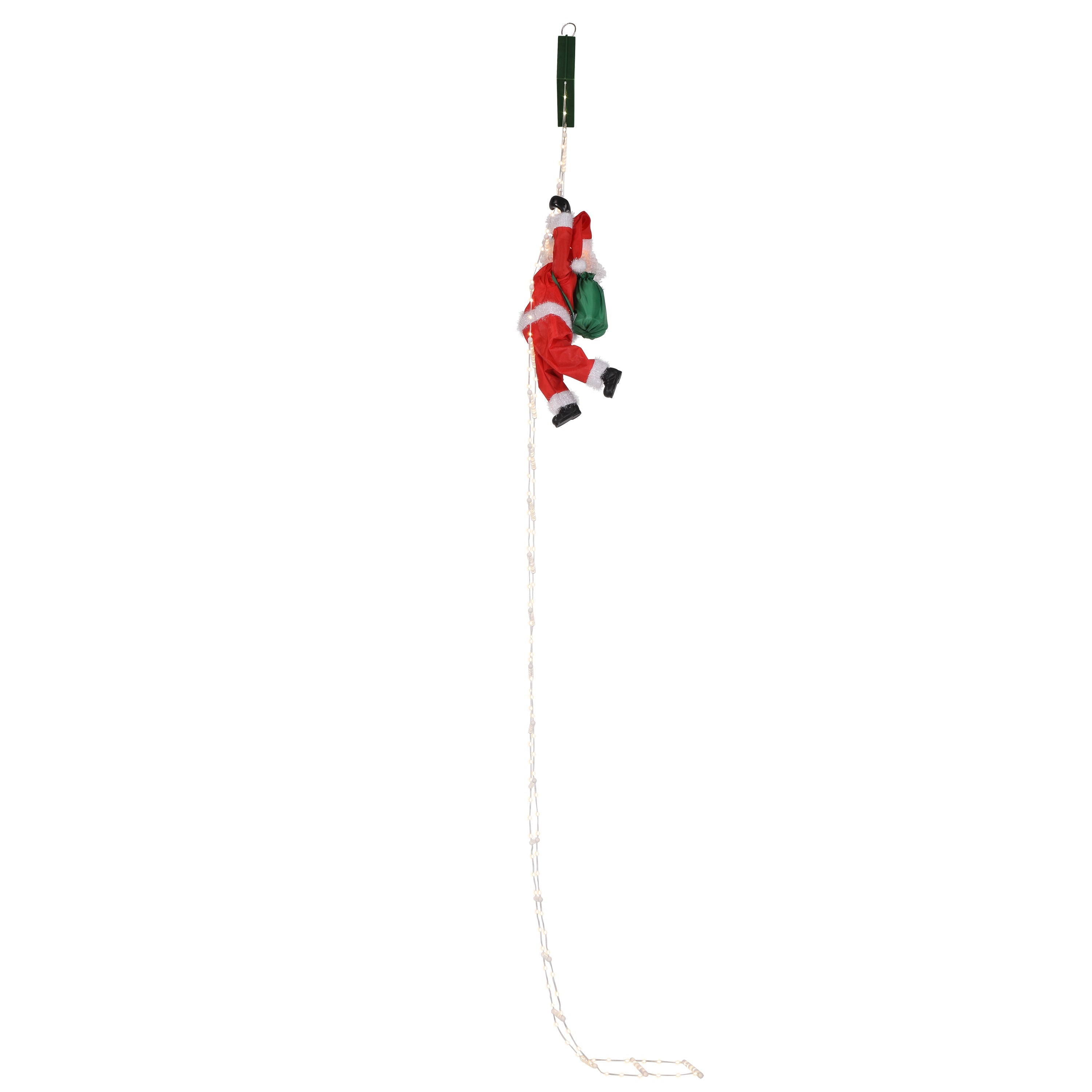 10 ft. Outdoor Animated Rope Ladder Climbing Santa