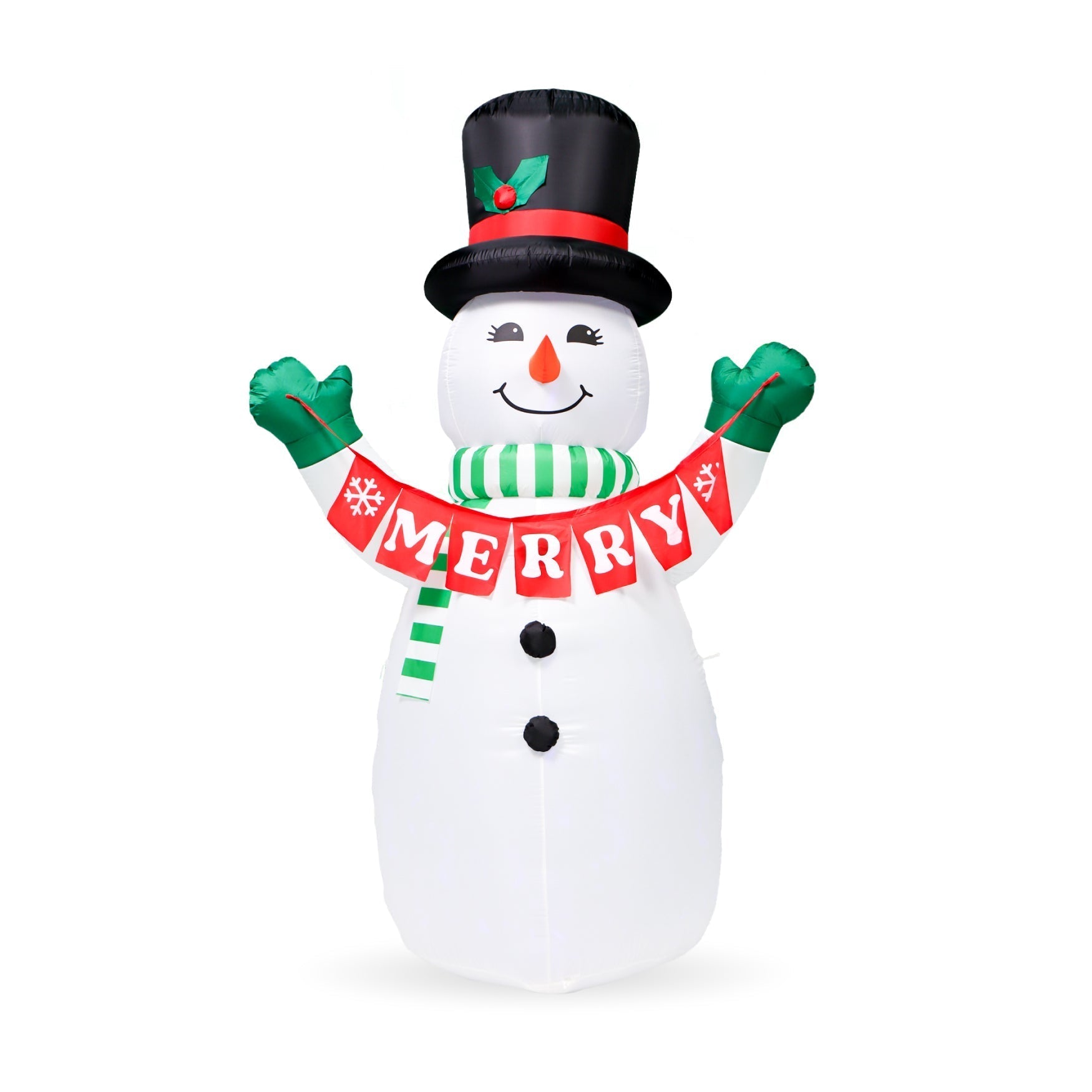 10 ft. Outdoor Lit Inflatable - Merry Snowman