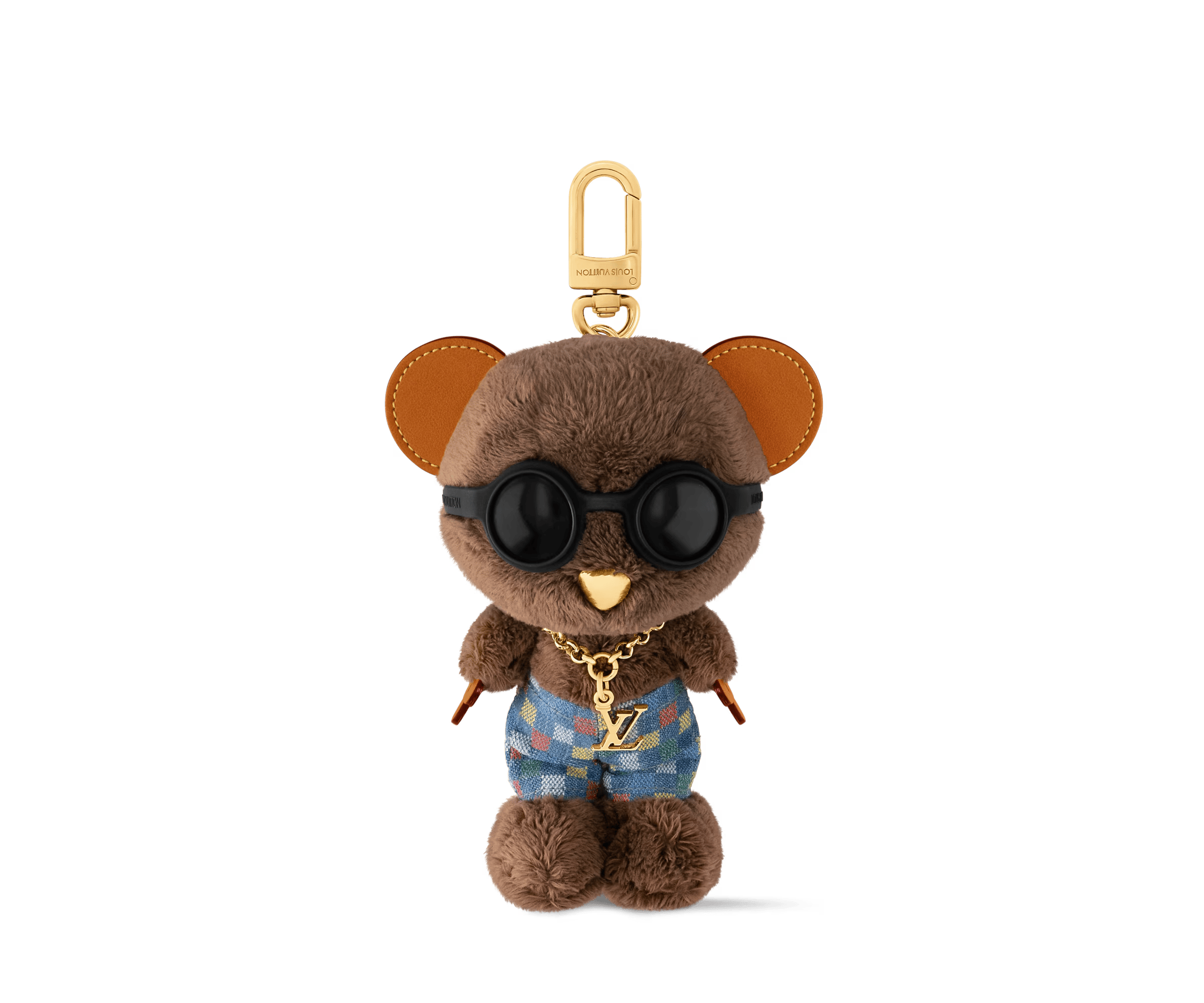 LV Louis Bear Bag Charm