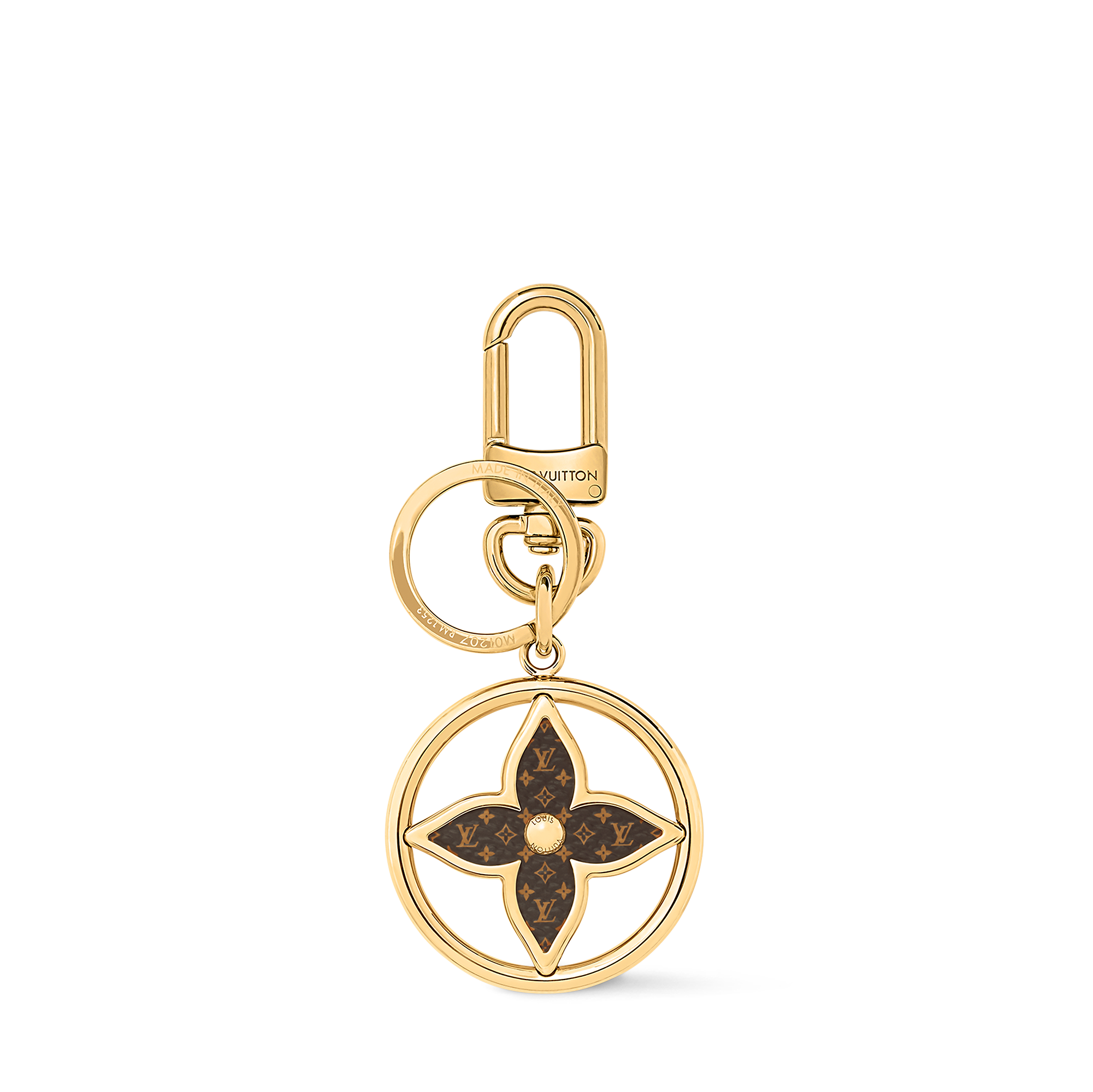 Puzzle Flower Monogram Keyring