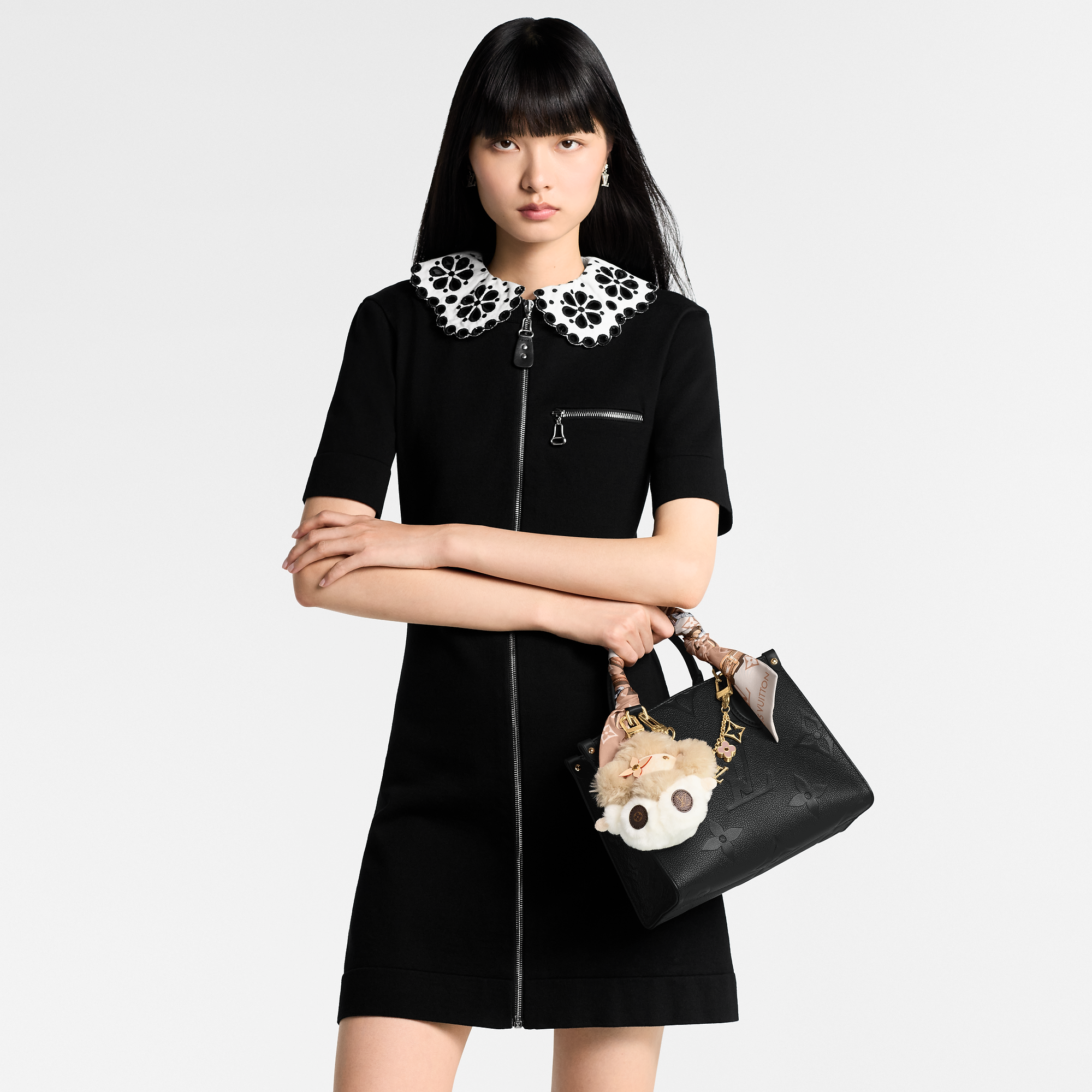 Fleur de Monogram Bag Charm