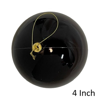 (Set of 8) Shatterproof Ball with Cap 4' Shiny